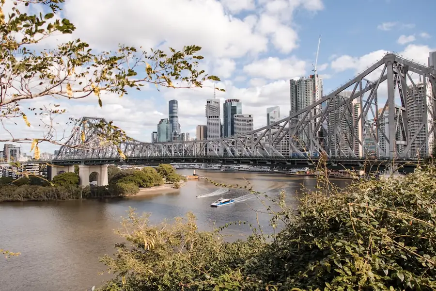 Story Bridge and the Brisbane River with the city skyline